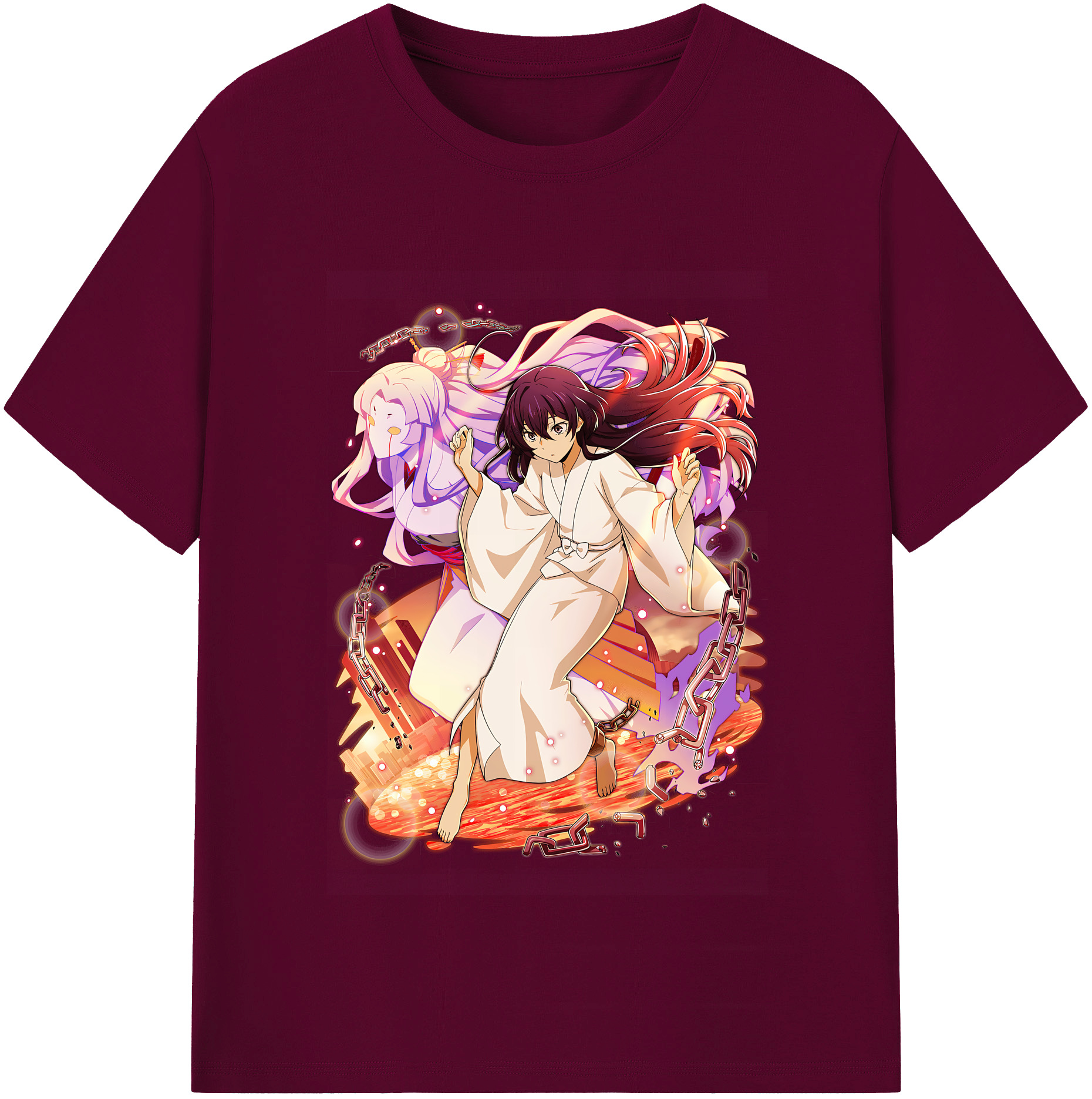 （画像用） 文豪ストレイドッグス Bungo Stray Dogs レディースカジュアルプリントTシャツ（綿100％）